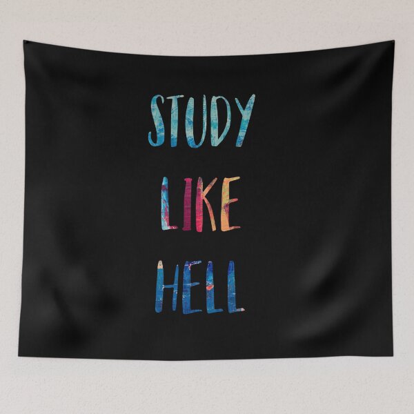 Item preview, Study Like Hell designed and sold by blue-jay-art.