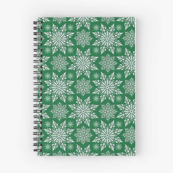 Item preview, Holiday Snowflake Pattern #1 on Green Background designed and sold by LaRoach Digital Arts.