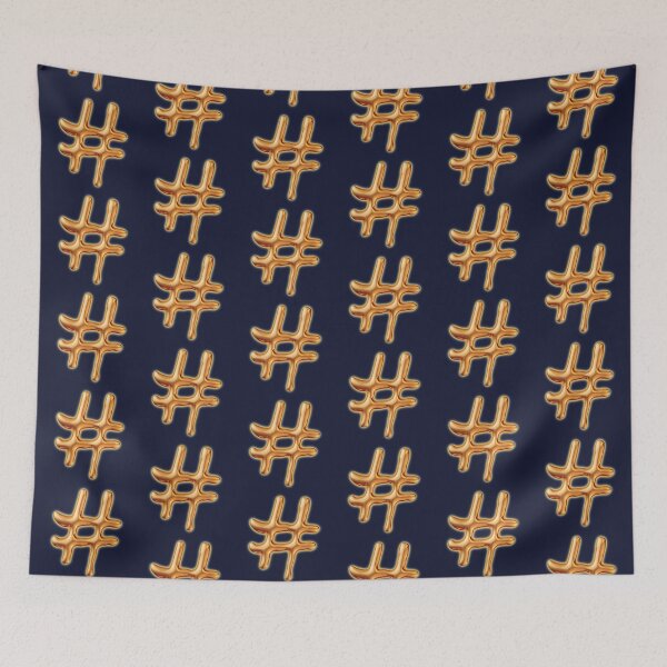 Item preview, Golden hashtag designed and sold by portokalis.