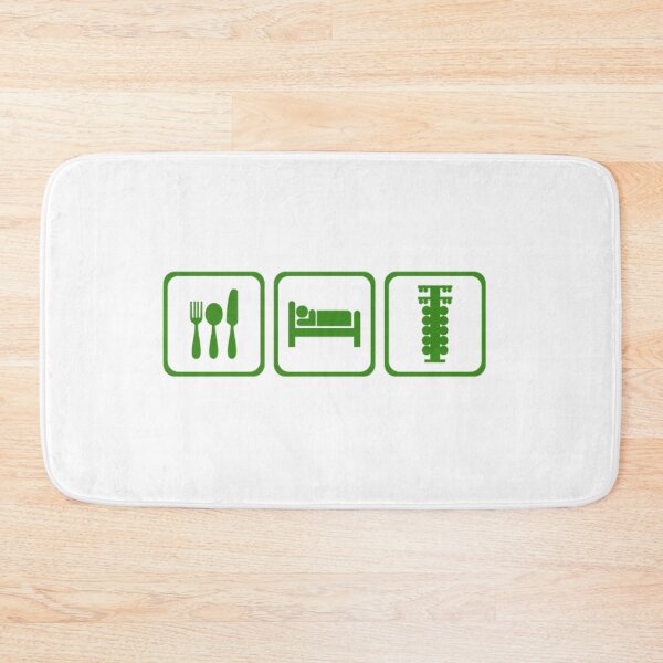 Item preview, Eat Sleep Drag Repeat Green Poster – Aggressive Drag Racing Art designed and sold by Road To Track.