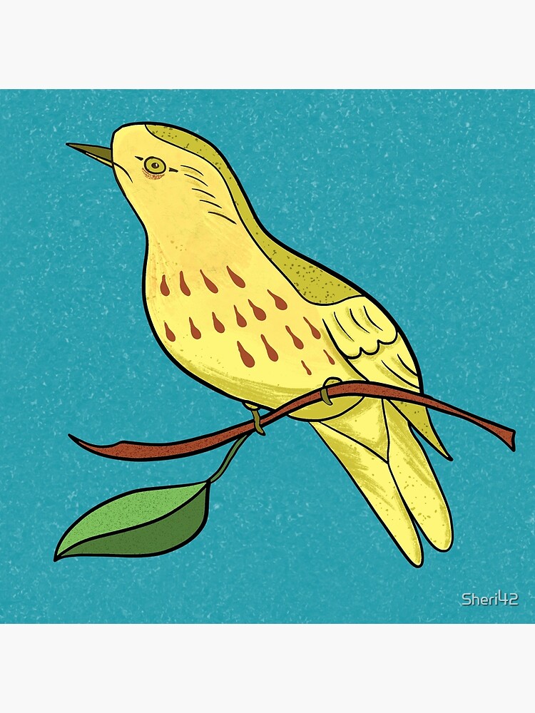 Yellow Bird Yellow Warbler Songbird 9 of 9 by Sheri42