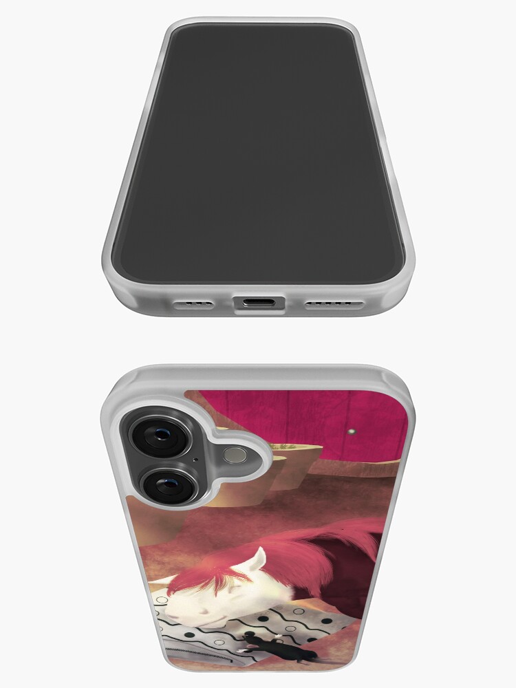 Aperçu 3 sur 5. Coque iPhone avec l'œuvre L'heure de la sieste [Cheval][Rat] créée et vendue par ScotisFr.