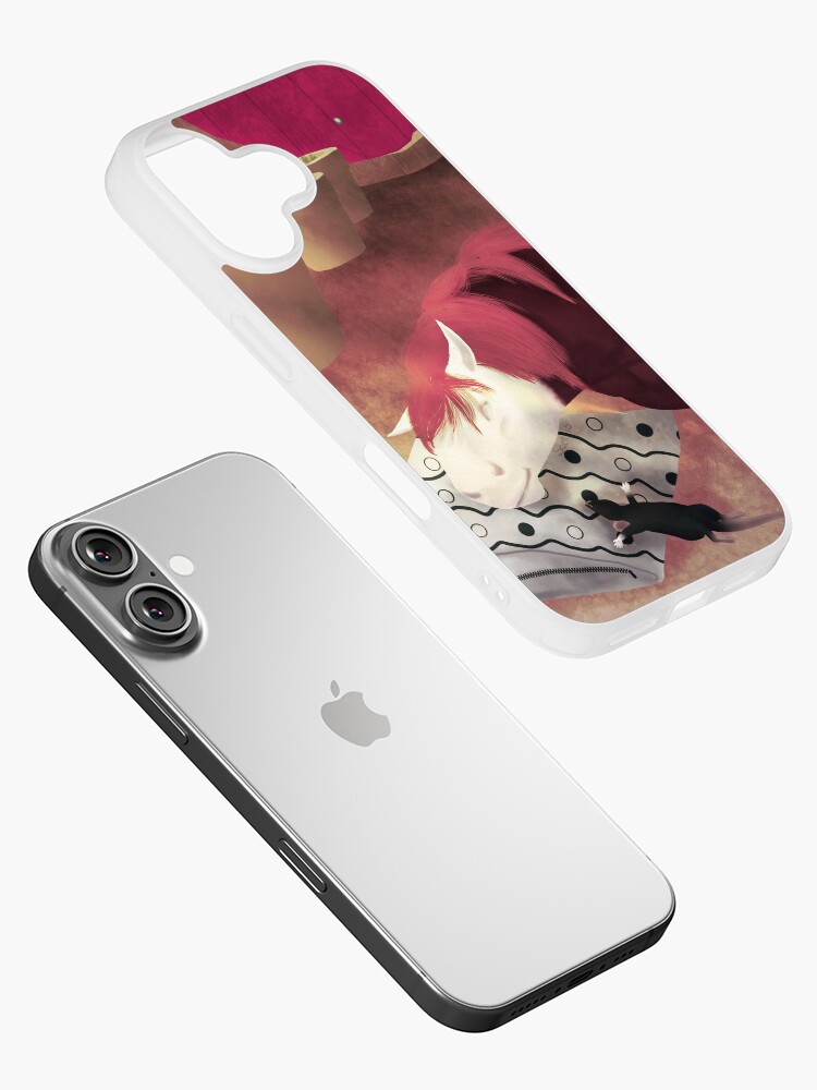 Aperçu 2 sur 5. Coque iPhone avec l'œuvre L'heure de la sieste [Cheval][Rat] créée et vendue par ScotisFr.