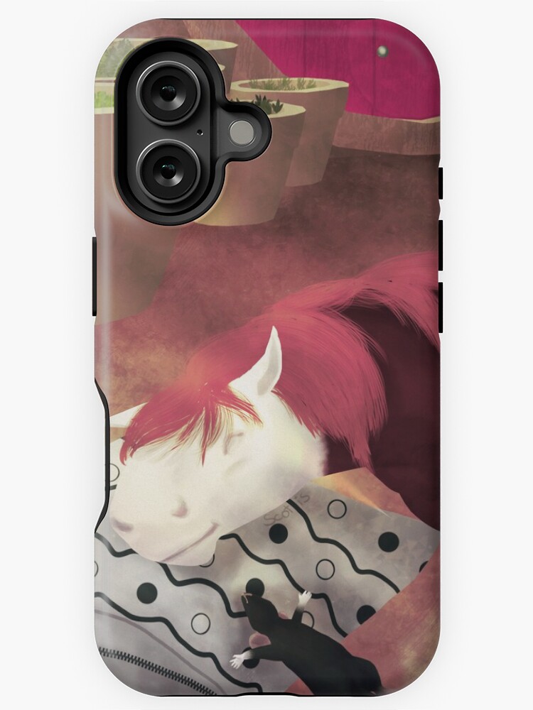 Aperçu 1 sur 4. Coque iPhone avec l'œuvre L'heure de la sieste [Cheval][Rat] créée et vendue par ScotisFr.