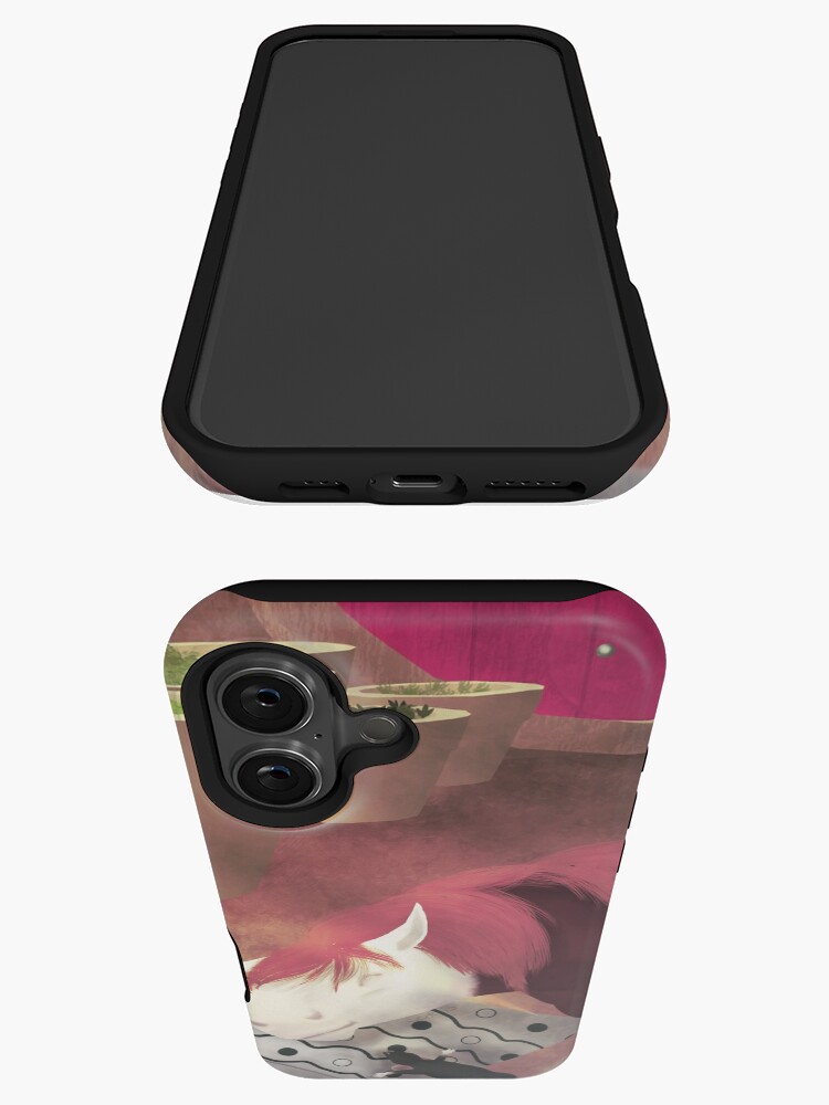 Aperçu 3 sur 4. Coque iPhone avec l'œuvre L'heure de la sieste [Cheval][Rat] créée et vendue par ScotisFr.