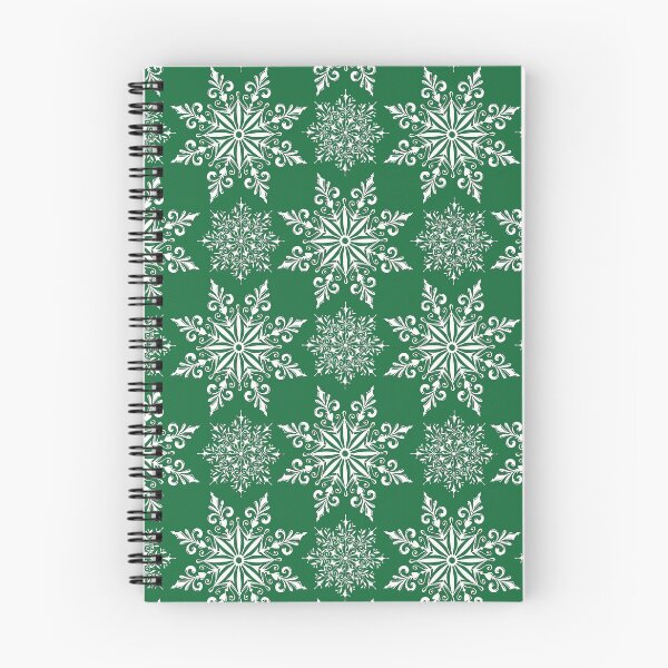 Item preview, Holiday Snowflake Pattern #2 on Green Background designed and sold by LaRoach Digital Arts.