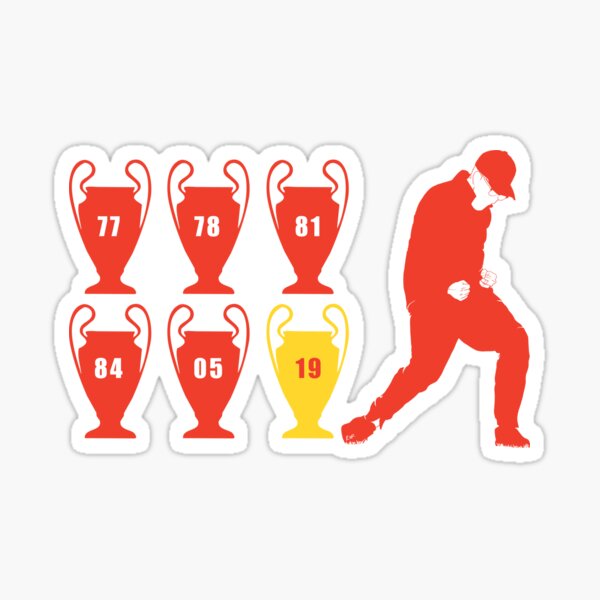 Liverpool 6 times European Champions Sticker