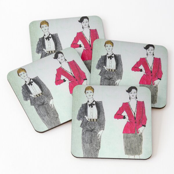 Item preview, mujeres negras y rojas designed and sold by TessAndre.