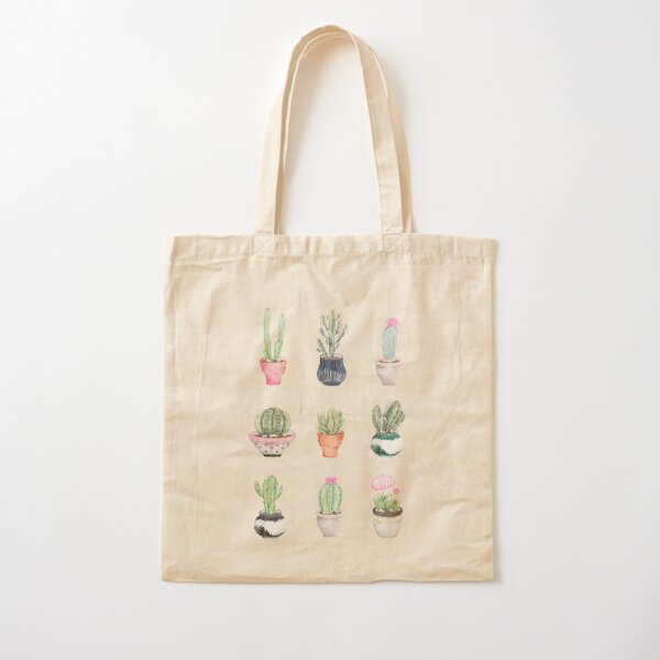 Succulents Cotton Tote Bag