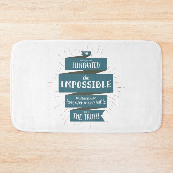 Item preview, The Truth - Sherlock Holmes (blue) designed and sold by BekkaCampbell.