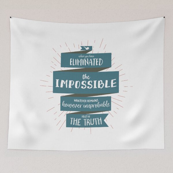 Item preview, The Truth - Sherlock Holmes (blue) designed and sold by BekkaCampbell.