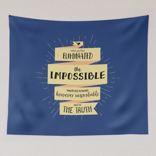 Item preview, The Truth - Sherlock Holmes designed and sold by BekkaCampbell.