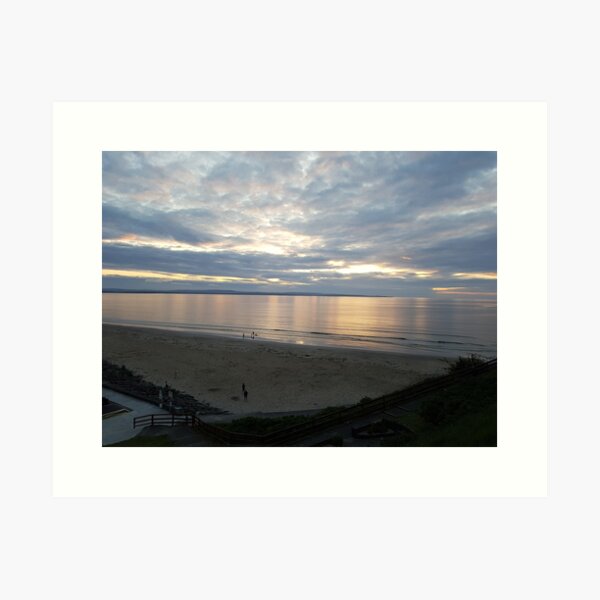 Enniscrone beach at sunset Art Print