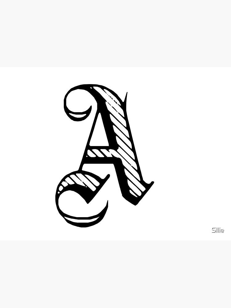 Letter A Name sticker Sticker for Sale by Sllie