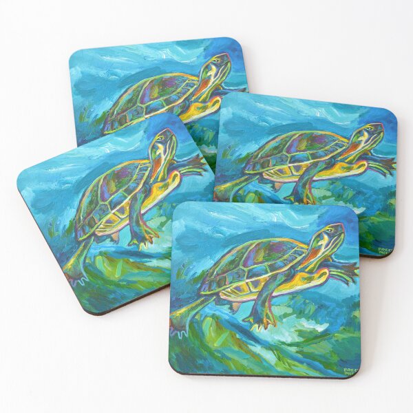 Item preview, Swimming Cenote TURTLE by Robert Phelps designed and sold by RobertPhelpsArt.