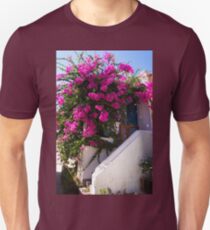 Bougainvillea in a Nimborio Lane Unisex T-Shirt