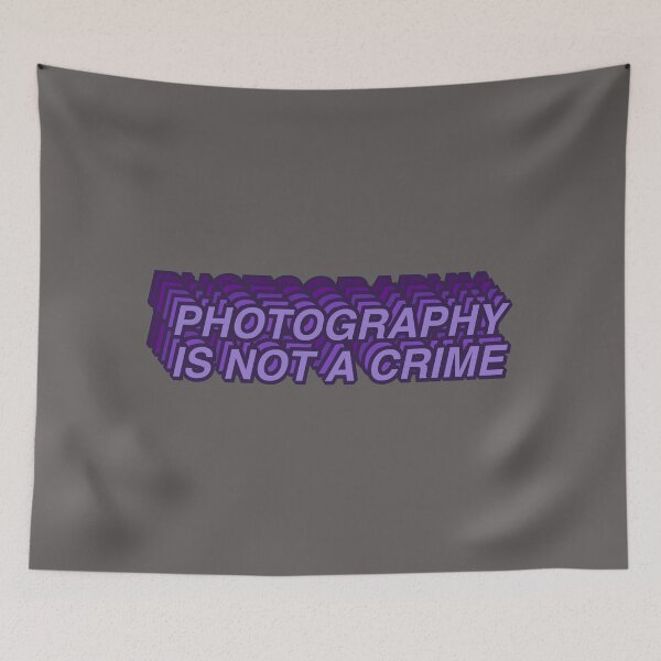 Item preview, Photography Is Not A Crime - Purple designed and sold by MOREDANKMEMES.
