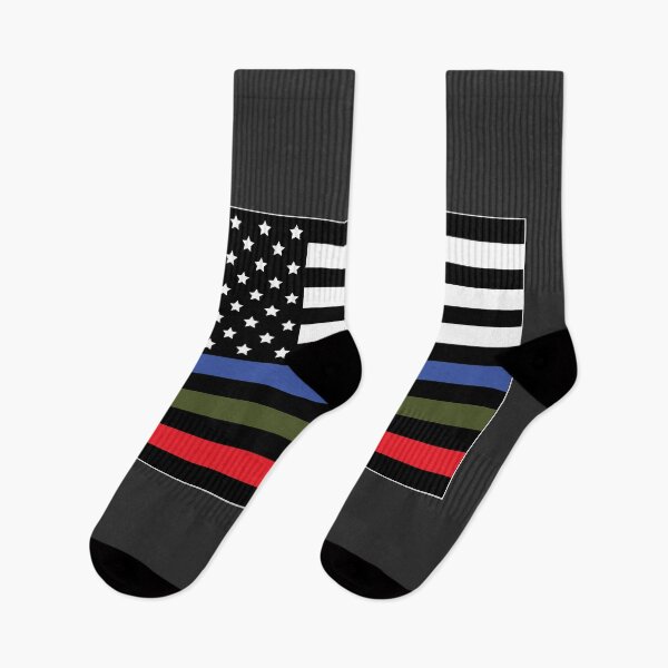 Item preview, Police, Military and Fire Flag designed and sold by CM-PD.