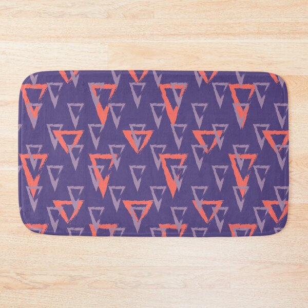 Item preview, Triangles minimalist abstract geometric pattern in Coral,Lilac and Ultraviolet designed and sold by pignpix.