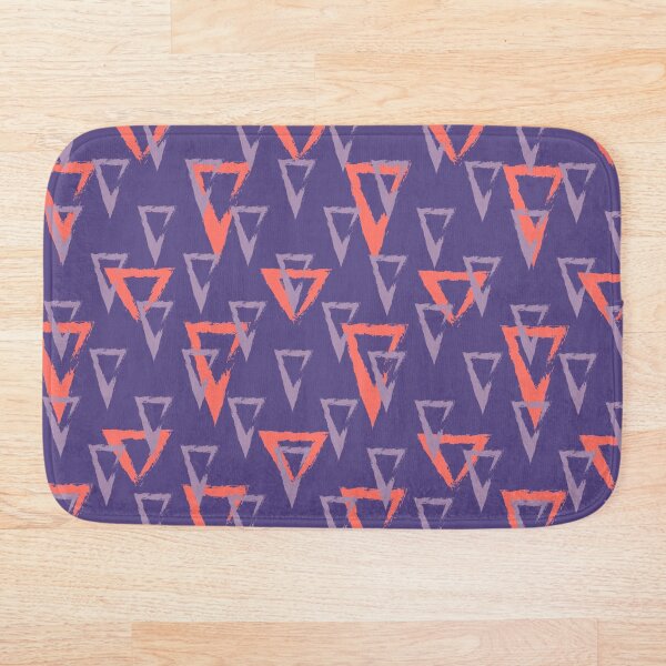 Item preview, Triangles minimalist abstract geometric pattern in Coral,Lilac and Ultraviolet designed and sold by pignpix.