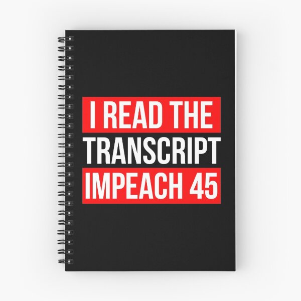 Item preview, Womens I Read The Transcript Impeach 45 Trump Impeachment Hearings designed and sold by CreatedByHeidi.