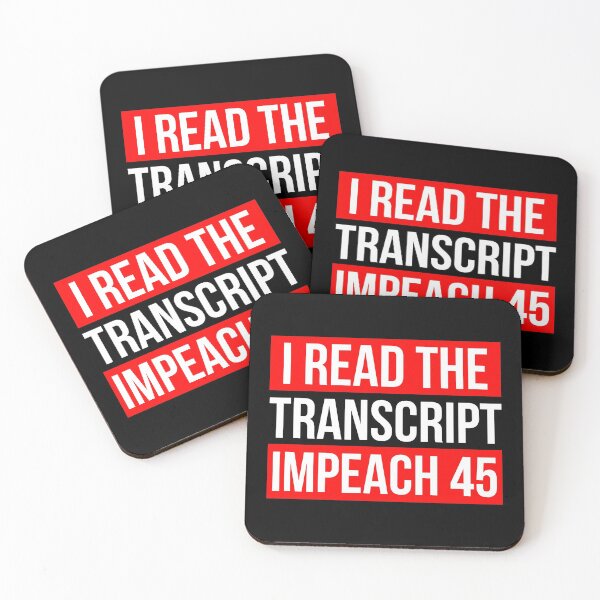 Item preview, Womens I Read The Transcript Impeach 45 Trump Impeachment Hearings designed and sold by CreatedByHeidi.