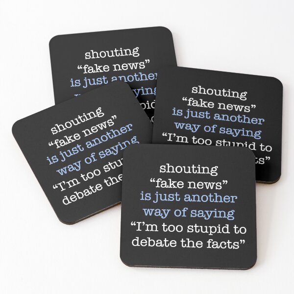 Item preview, Fake News Too Stupid Debate Facts Trump Impeachment Saying design designed and sold by CreatedByHeidi.