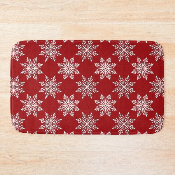 Item preview, Holiday Snowflake Pattern #3 on Red Background designed and sold by LaRoach Digital Arts.