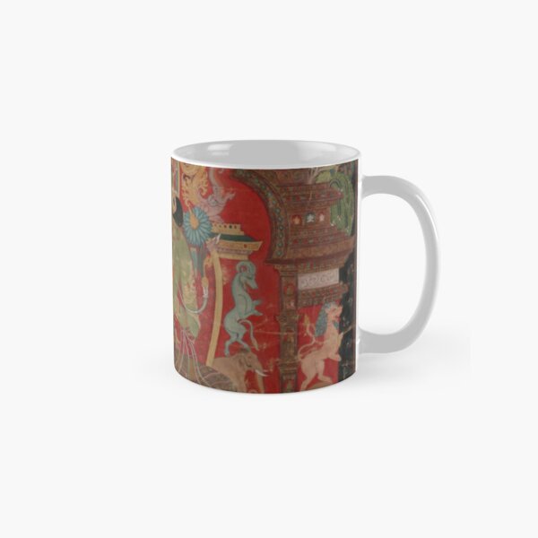 Green Tara (Khadiravani) is usually associated with protection from fear and the eight obscurations: pride, ignorance, hatred and anger,  jealousy, bandits and thieves and so on.  Classic Mug