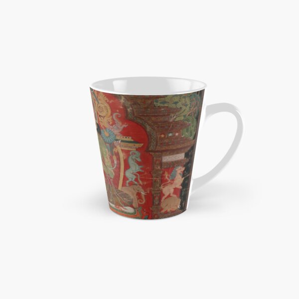 Green Tara (Khadiravani) is usually associated with protection from fear and the eight obscurations: pride, ignorance, hatred and anger,  jealousy, bandits and thieves and so on.  Tall Mug