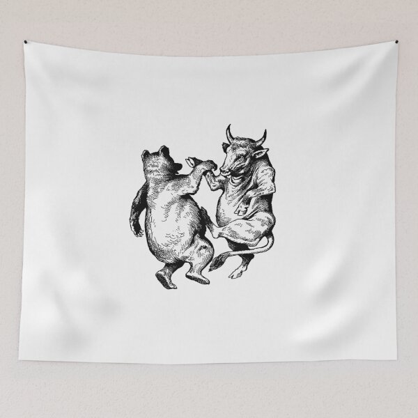 Item preview, Bull and Bear designed and sold by glasslion.
