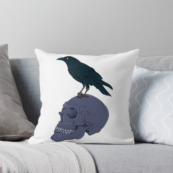 Item preview, Raven Perched On A Human Skull designed and sold by piedaydesigns.