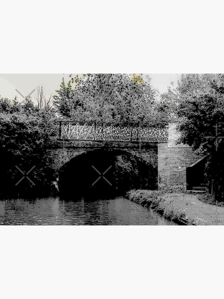 Thumbnail 2 of 2, Art Board Print, Bridge 66 North Oxford Canal no.1  designed and sold by bywhacky.