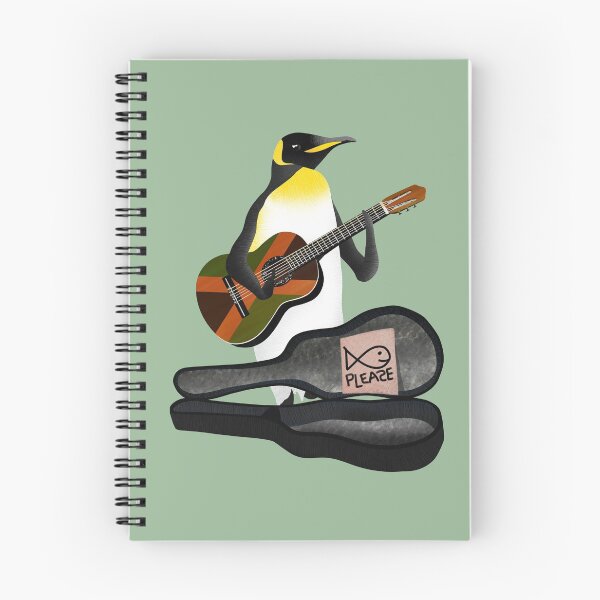 Item preview, Penguin Busking designed and sold by piedaydesigns.