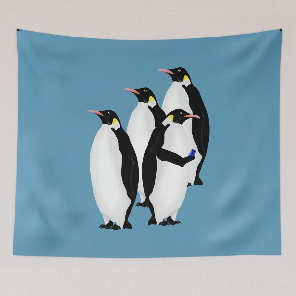Item preview, Penguin Using A Cell Phone designed and sold by piedaydesigns.