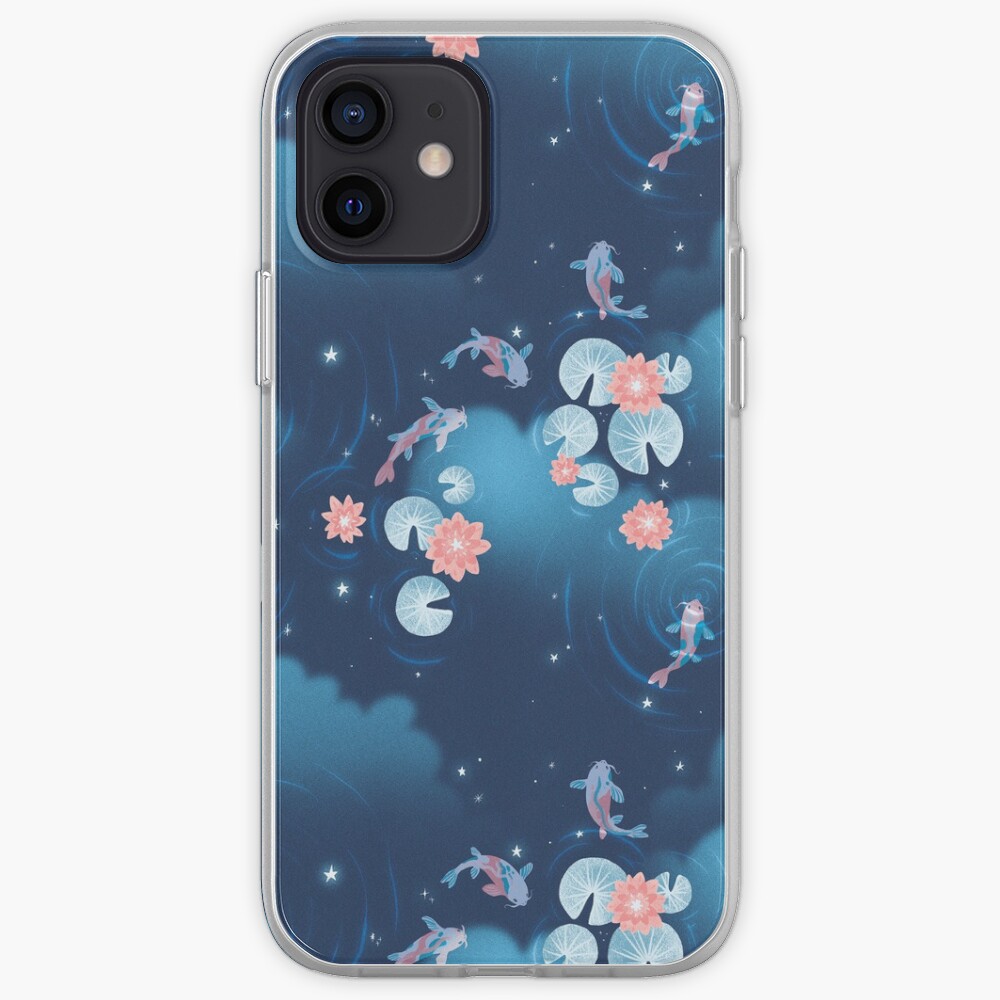 Koi pond - night iPhone Case & Cover