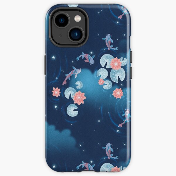 Koi pond - night iPhone Tough Case