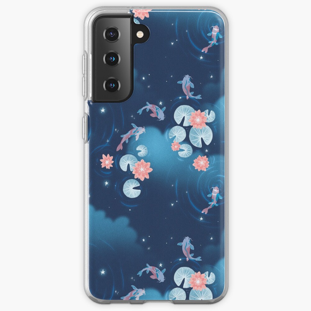 Koi pond - night Case & Skin for Samsung Galaxy