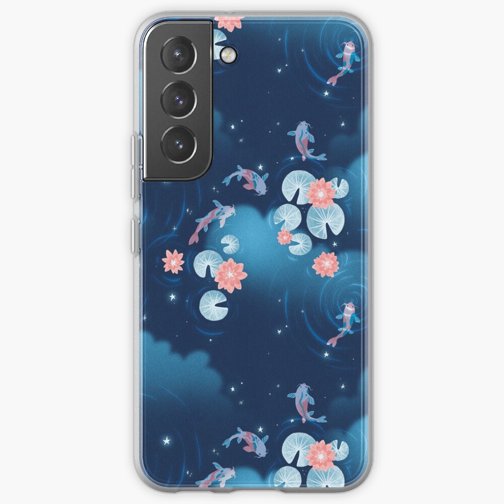 Koi pond - night Samsung Galaxy Phone Case