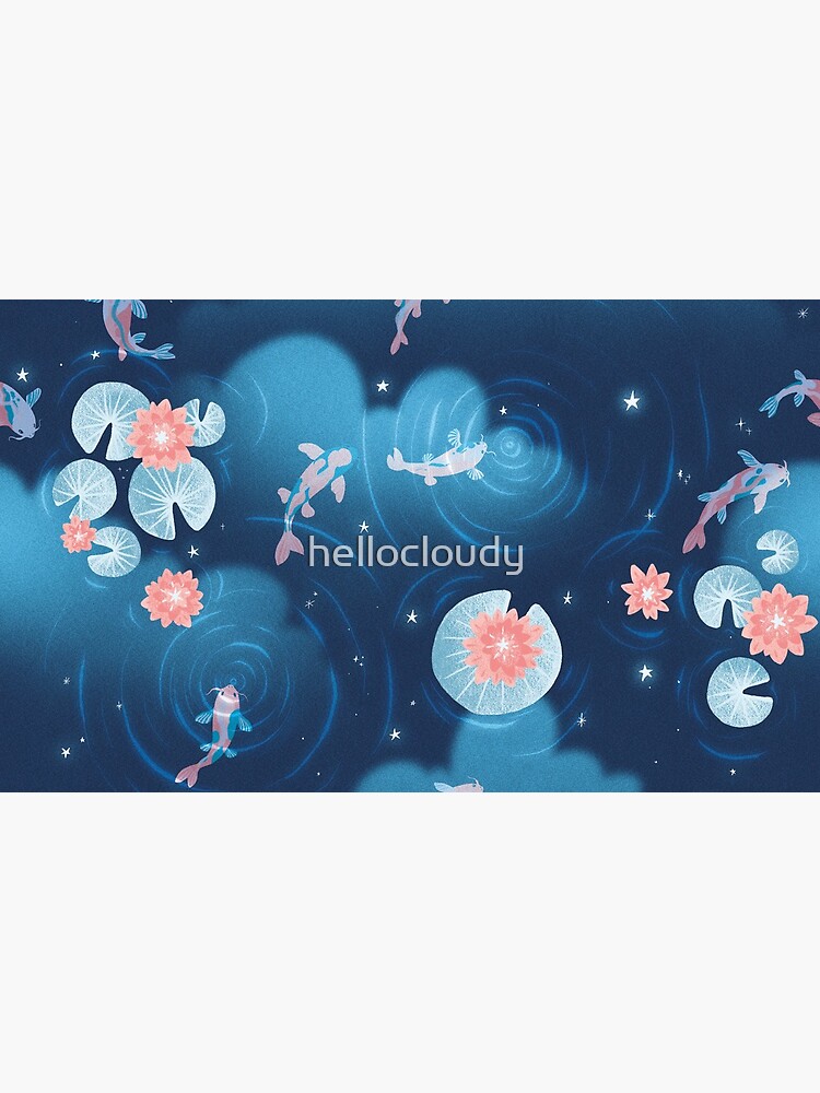 Thumbnail 6 of 6, Coffee Mug, Koi pond - night designed and sold by hellocloudy.