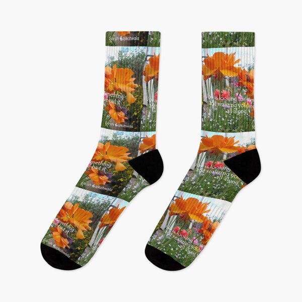 Item preview, Orange Flowers Inspirational Quote designed and sold by Sarah Rajkotwala.