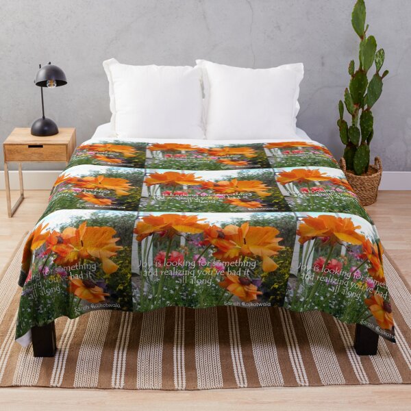 Item preview, Orange Flowers Inspirational Quote designed and sold by Sarah Rajkotwala.