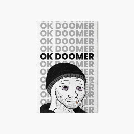 Doomer Wojak | Funny Meme | Art Board Print