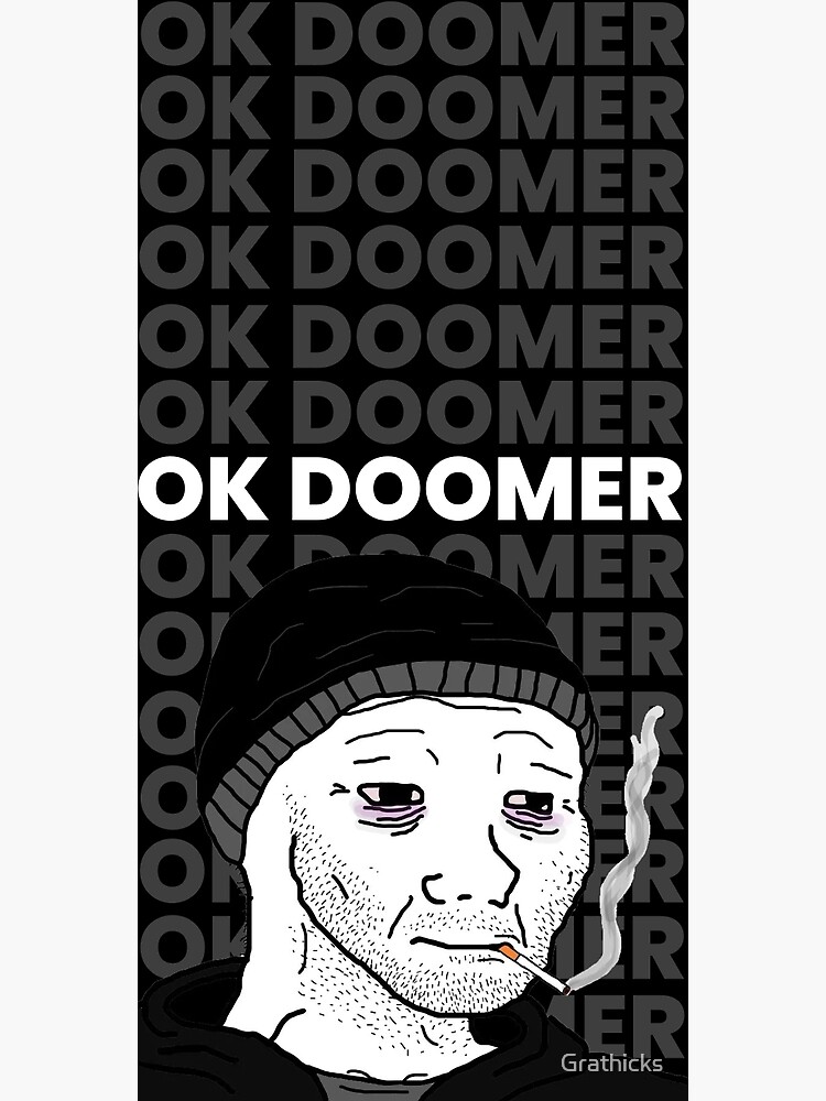 OK Doomer Meme - Doomer Meme - Tapestry