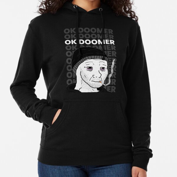 Doomer Girl Dank Meme Ironic Doomer Memes Pullover Hoodie