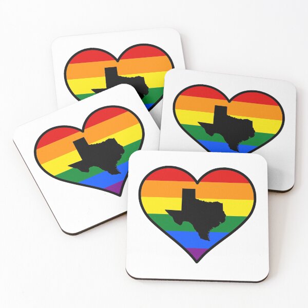 Item preview, Corazón del orgullo gay de texas designed and sold by fearcity.