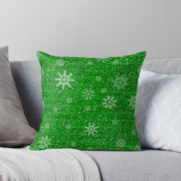 Item preview, Green Holiday Snowflakes designed and sold by BigTexFunkadelic.