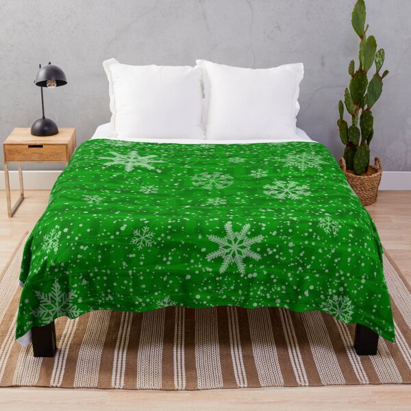 Item preview, Green Holiday Snowflakes designed and sold by BigTexFunkadelic.