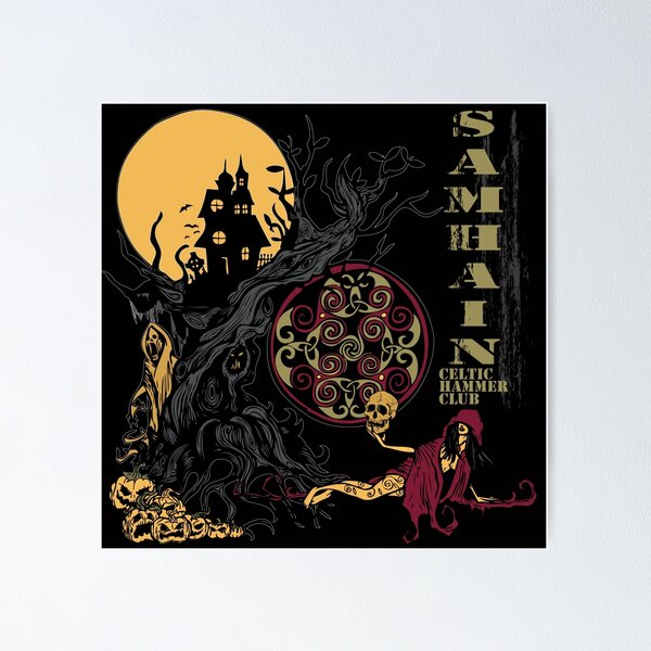 Item preview, Samhain (Halloween) Creepy Scene designed and sold by celthammerclub.