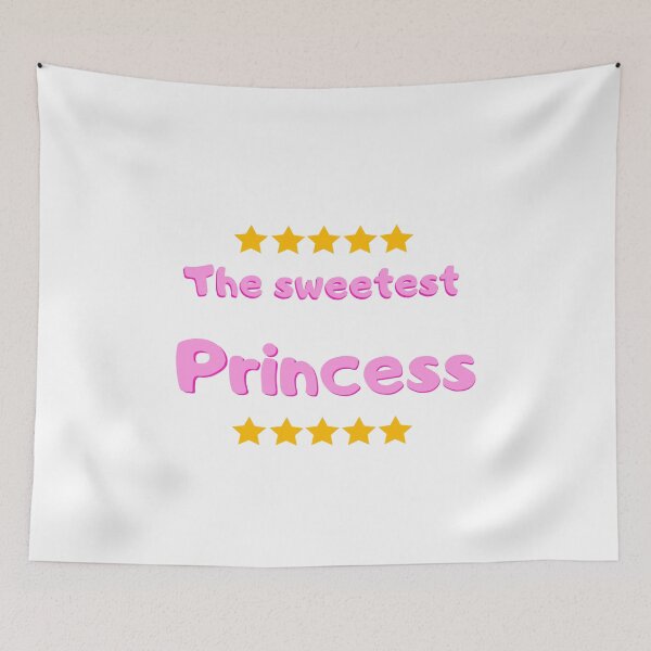 Item preview, The Sweetest Princess kawaii hot pink design designed and sold by Lilpinkdinoshop.